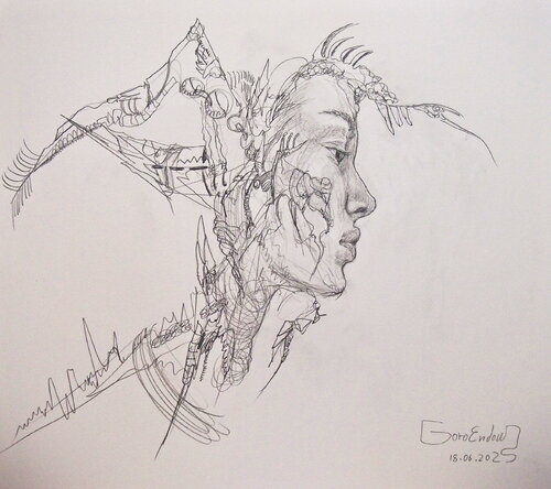 Requiem And You von Goro Endow, Zeichnungen kaufen auf Singulart