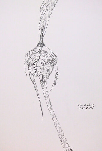 Between Organic And Inorganic 2 by Goro Endow, Work on Paper for Sale on Singulart