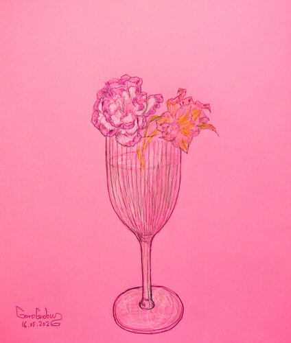 Flower Study 2026-6 par Goro Endow, Œuvre sur papier en vente sur Singulart