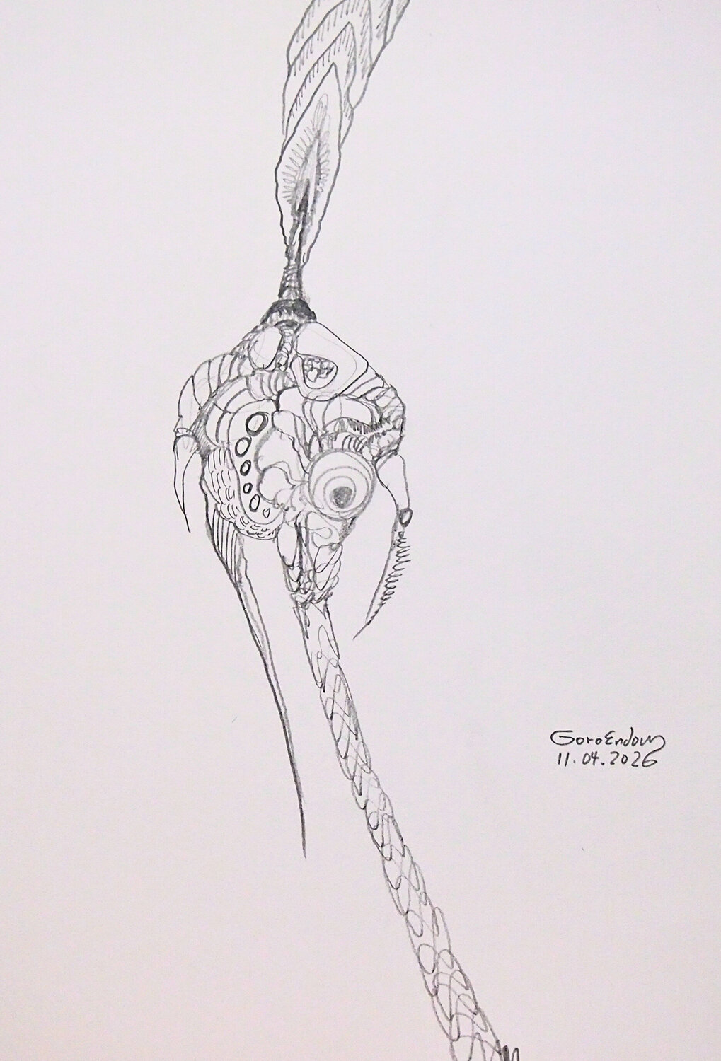 Between Organic And Inorganic 2 Goro Endow Work on Paper for sale