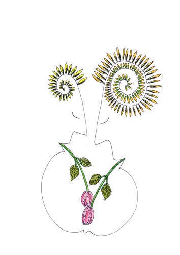 PEACE SEED "GIVE PEACE A CHANCE" von Gudrun KARGL, Zeichnungen kaufen auf Singulart