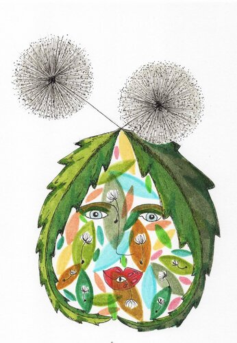 PEACE SEED "LÖWENZAHN" von Gudrun KARGL, Zeichnungen kaufen auf Singulart