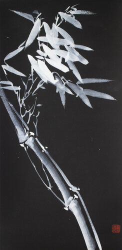 White bamboo di Kseniya Dueva, Pittura in vendita su Singulart