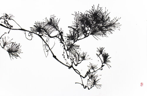 Pine tree van Kseniya Dueva, Schilderij te koop op Singulart