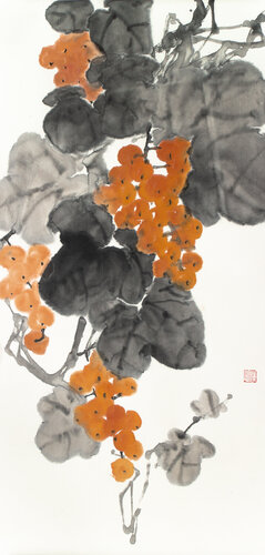 Amber grape di Kseniya Dueva, Pittura in vendita su Singulart