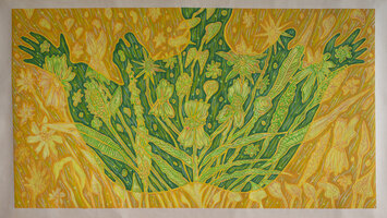 邦楽 Vellude / Self Love Portrait Self Love 5 by Laurie Shapiro (2024) : Painting Wax, Gouache