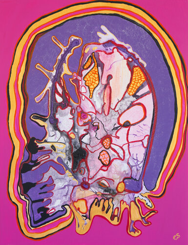 It's all in your head van Charlotte Seuntjens, Schilderij te koop op Singulart