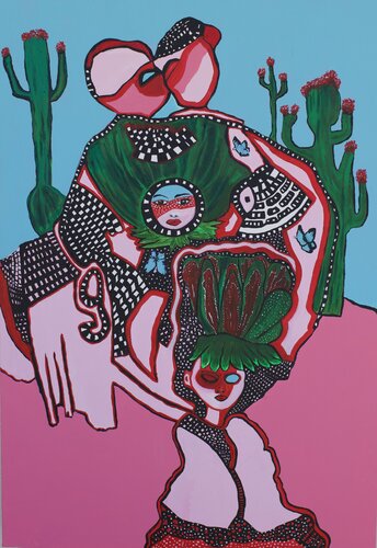 Relejamos en el jardin von Charlotte Seuntjens, Malerei kaufen auf Singulart