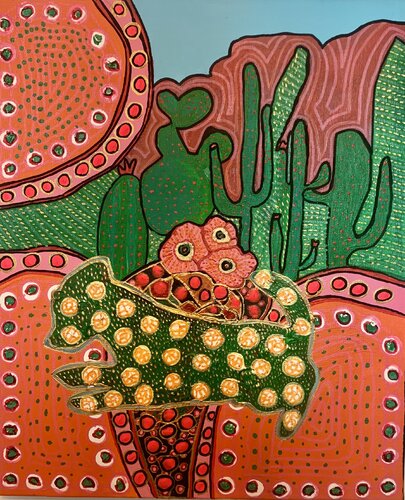 Fun in the desert von Charlotte Seuntjens, Malerei kaufen auf Singulart