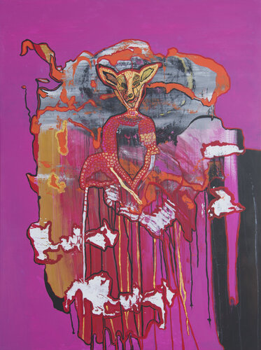 DOG SOUL par Charlotte Seuntjens, Peinture en vente sur Singulart