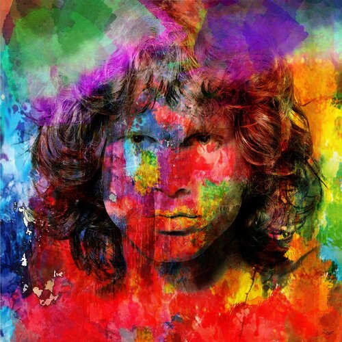 Jim Morrison by Christian Lange, Digital for Sale on Singulart