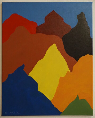 "kleine Peaks" di Marco Szedenik, Pittura in vendita su Singulart