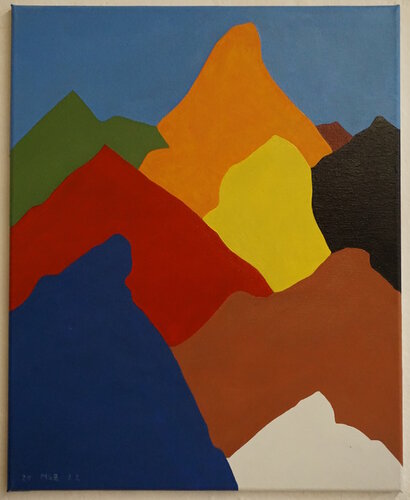 "kleine Peaks" di Marco Szedenik, Pittura in vendita su Singulart