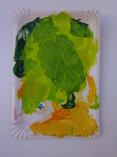 "Green man with google" di Marco Szedenik, Pittura in vendita su Singulart