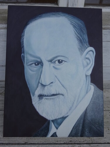 "Sigmund Freud" van Marco Szedenik, Schilderij te koop op Singulart