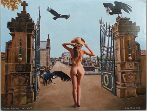 Cimetière aux cons d'or de Alain Bonnand, Pintura a la venta en Singulart