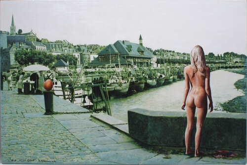 L'oeuf ou la poule di Alain Bonnand, Pittura in vendita su Singulart