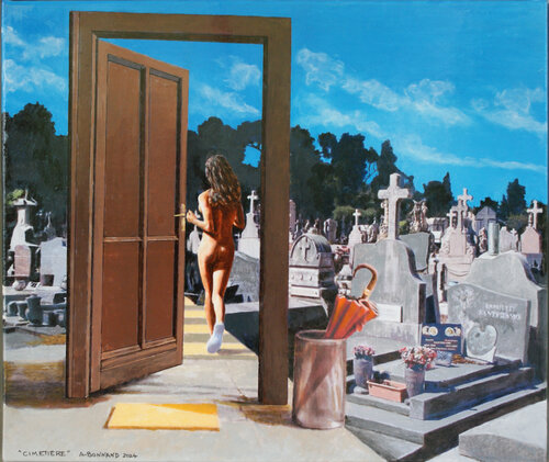 Cimetière II von Alain Bonnand, Malerei kaufen auf Singulart