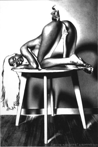 Jeu de massacre von Alain Bonnand, Zeichnungen kaufen auf Singulart