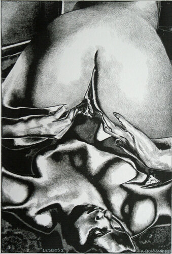 Lesbos 2 von Alain Bonnand, Zeichnungen kaufen auf Singulart