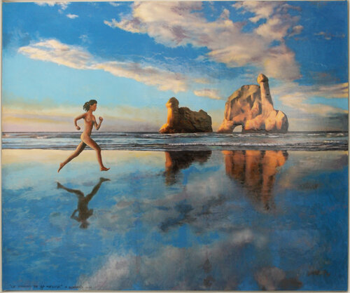 Le Jogging de la Méduse van Alain Bonnand, Schilderij te koop op Singulart
