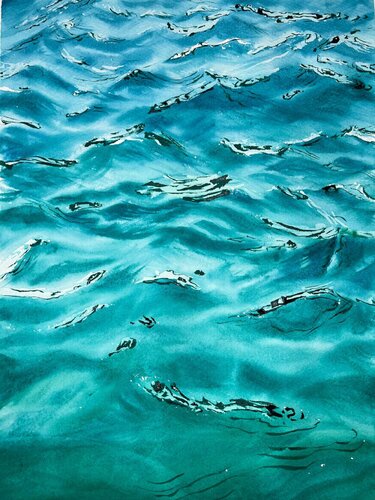 Aqua Radiance von Alisa Vovk, Malerei kaufen auf Singulart