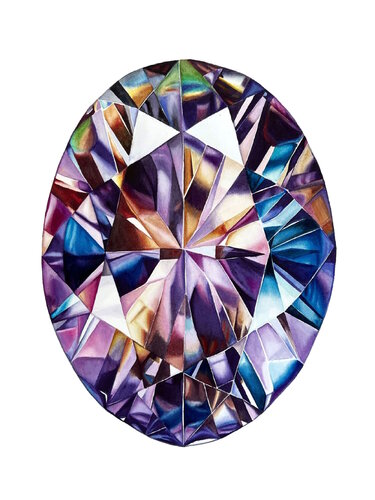 TOPAZ SERENITY von Alisa Vovk, Malerei kaufen auf Singulart