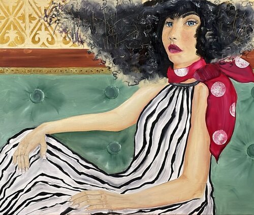 Il fiocco a pois by Tiziana Stanco, Painting for Sale on Singulart