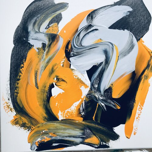 Zeitgenössische Kunst mit Spachteltechnik von Silvia Wagner, Malerei kaufen auf Singulart