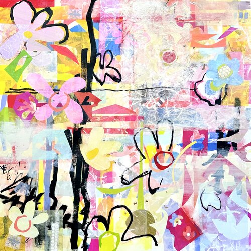 floral frenzy van Kathy Dunaway, Werk op papier te koop op Singulart