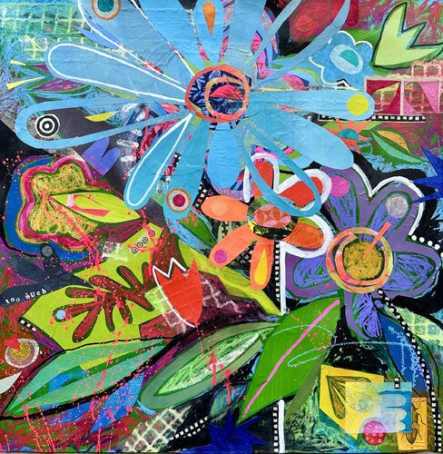 elle est beaucoup (she is a lot) van Kathy Dunaway, Werk op papier te koop op Singulart