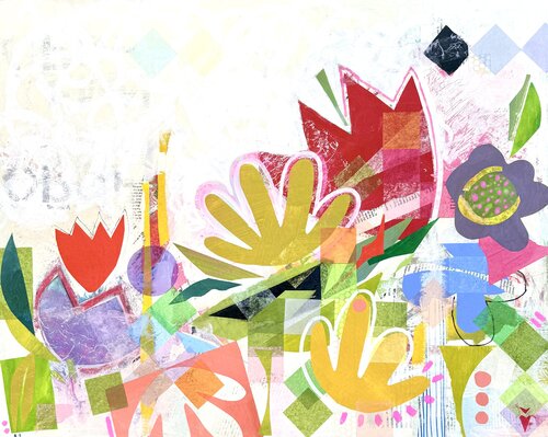 The Garden Persists par Kathy Dunaway, Peinture en vente sur Singulart