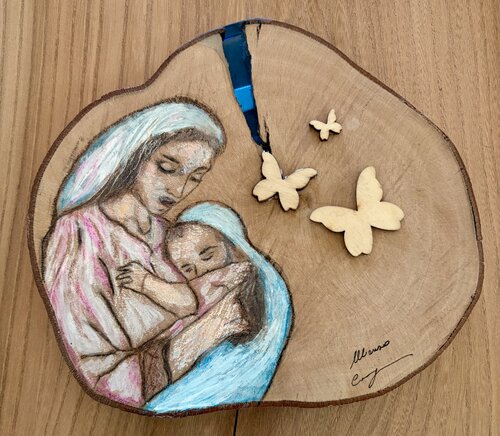 Madonna con bambino by Marisa Comparin, 絵画 for Sale on Singulart