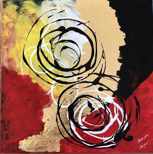 FOGLIA ORO von Marisa Comparin, Malerei kaufen auf Singulart