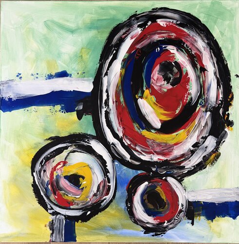 IL QUARTO CENTRO by Marisa Comparin, Painting for Sale on Singulart