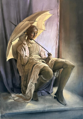 Maniqui con Parasol von Jose G Recio, Zeichnungen kaufen auf Singulart