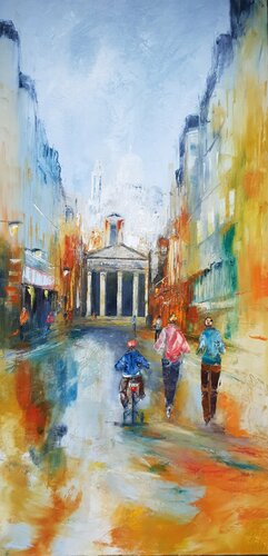 Le jogging du dimanche by Artize, Painting for Sale on Singulart