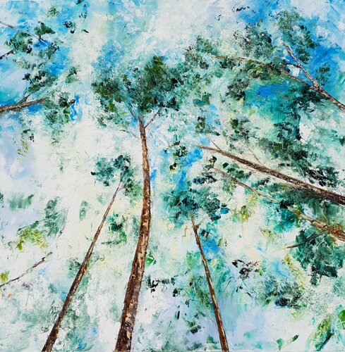 Sous les arbres by Artize, Painting for Sale on Singulart