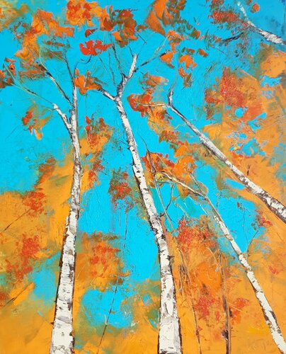 Les feuilles d'or van Artize, Schilderij te koop op Singulart