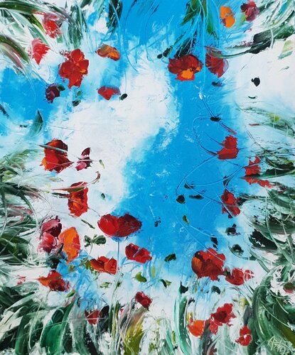 Gentils coquelicots van Artize, Schilderij te koop op Singulart
