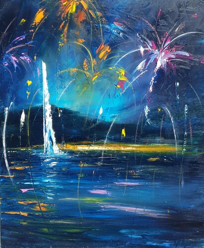 Feu d'artifice by Artize, Painting for Sale on Singulart