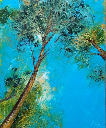 A travers les arbres by Artize, Painting for Sale on Singulart