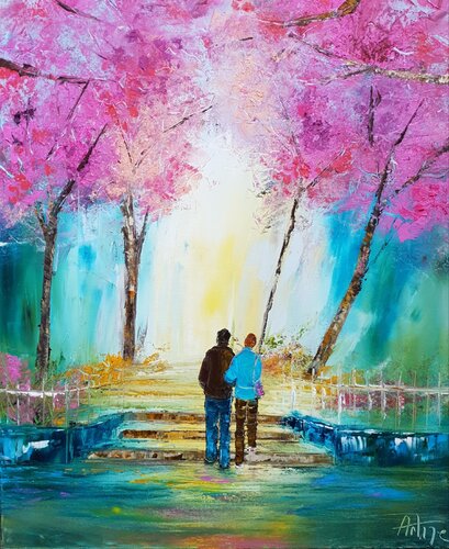 La traversée de la vie di Artize, Pittura in vendita su Singulart