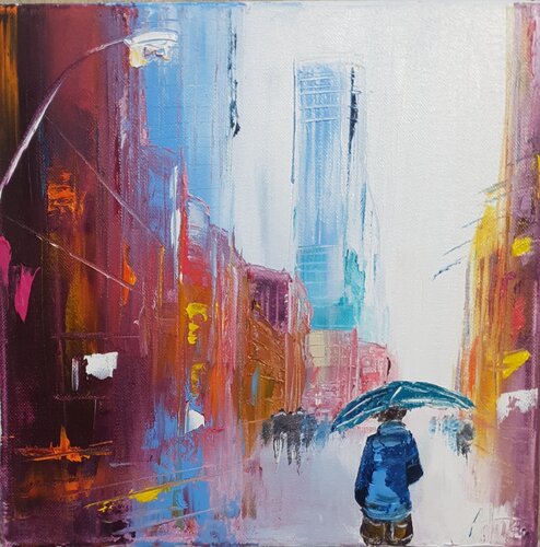 Raining Day di Artize, Pittura in vendita su Singulart