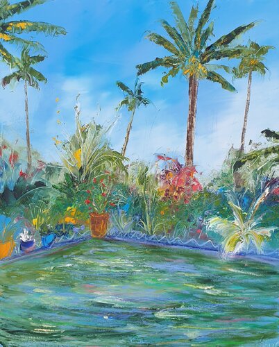 Le jardin de Majorelle by Artize, Painting for Sale on Singulart