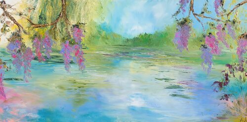 La glycine by Artize, Painting for Sale on Singulart