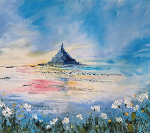 Le mont Saint-Michel by Artize, Painting for Sale on Singulart