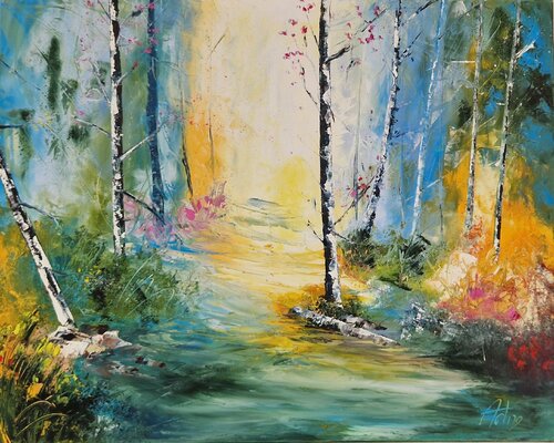 Laisser jaillir la lumière by Artize, Painting for Sale on Singulart