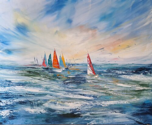 Granville les voiles von Artize, Malerei kaufen auf Singulart