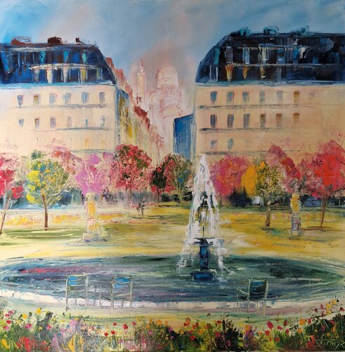 Une journée au parc by Artize, Painting for Sale on Singulart